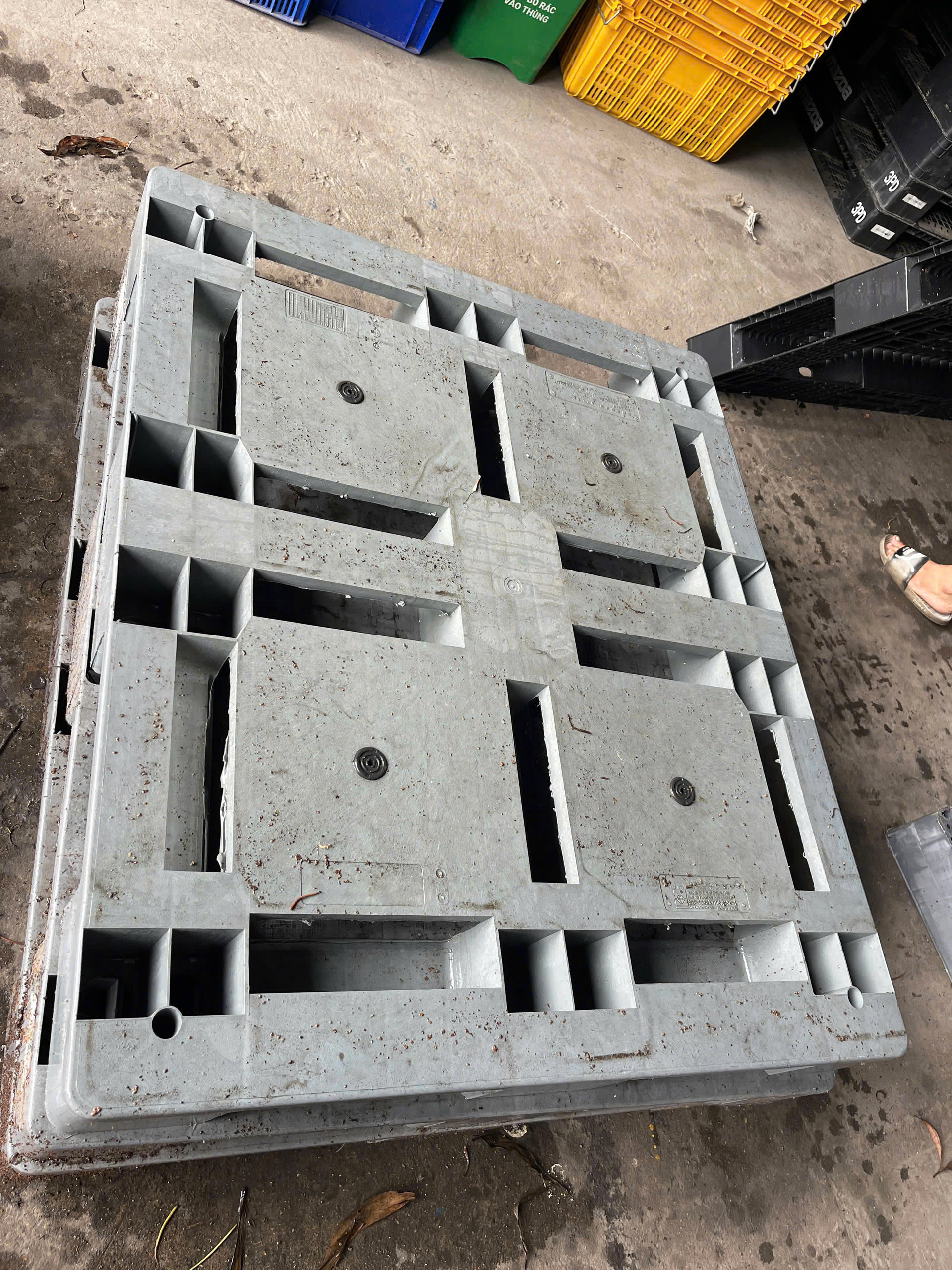 Pallet nhựa mặt đá